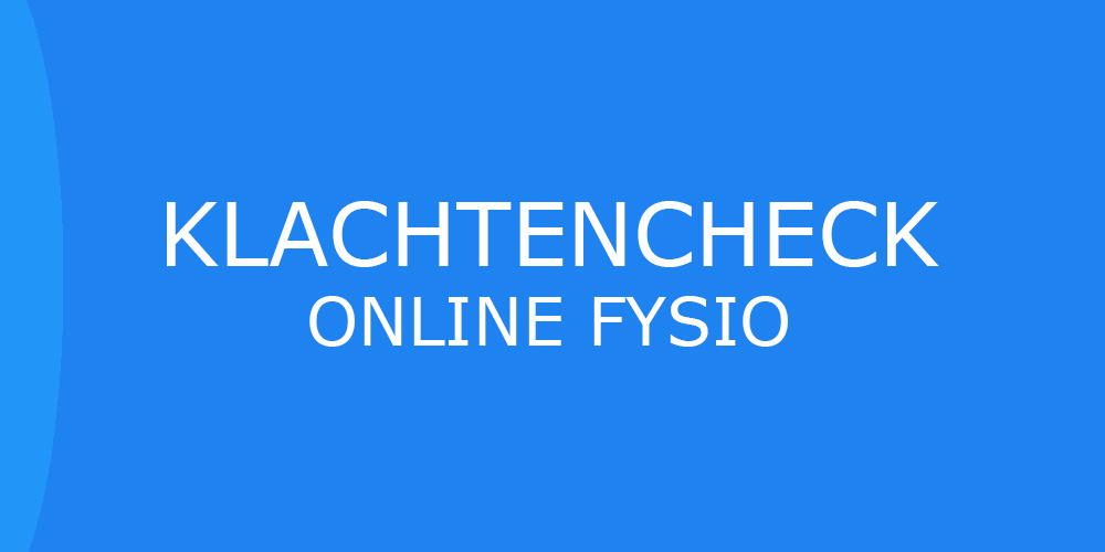 Klachtencheck Online Fysio